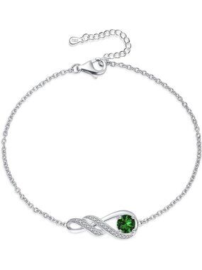 Personalized Infinity Birthstone Bracelet - Meaningful Birthday Jewelry Gift for